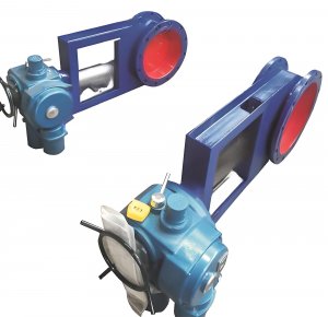 圓形電動(dòng)調(diào)節(jié)插板閥DN300，國(guó)產(chǎn)電動(dòng)插板